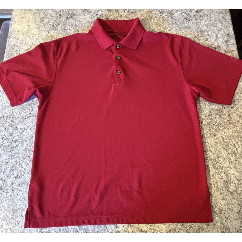 Pro Toup Red Size Large Golf Polo Shirt Short Sleeve
